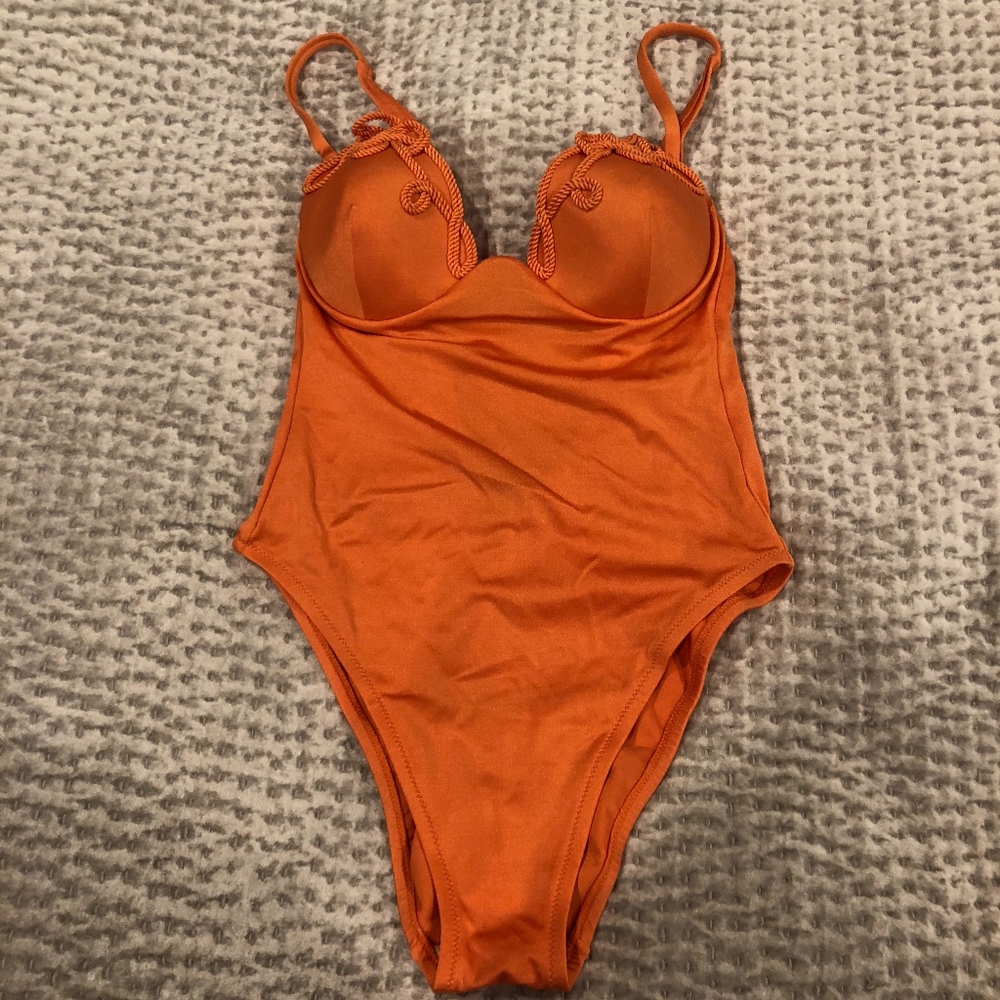La Perla Orange One-Piece Swimsuit